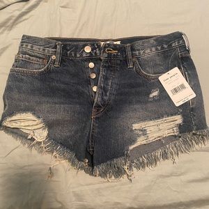 Free People jean shorts